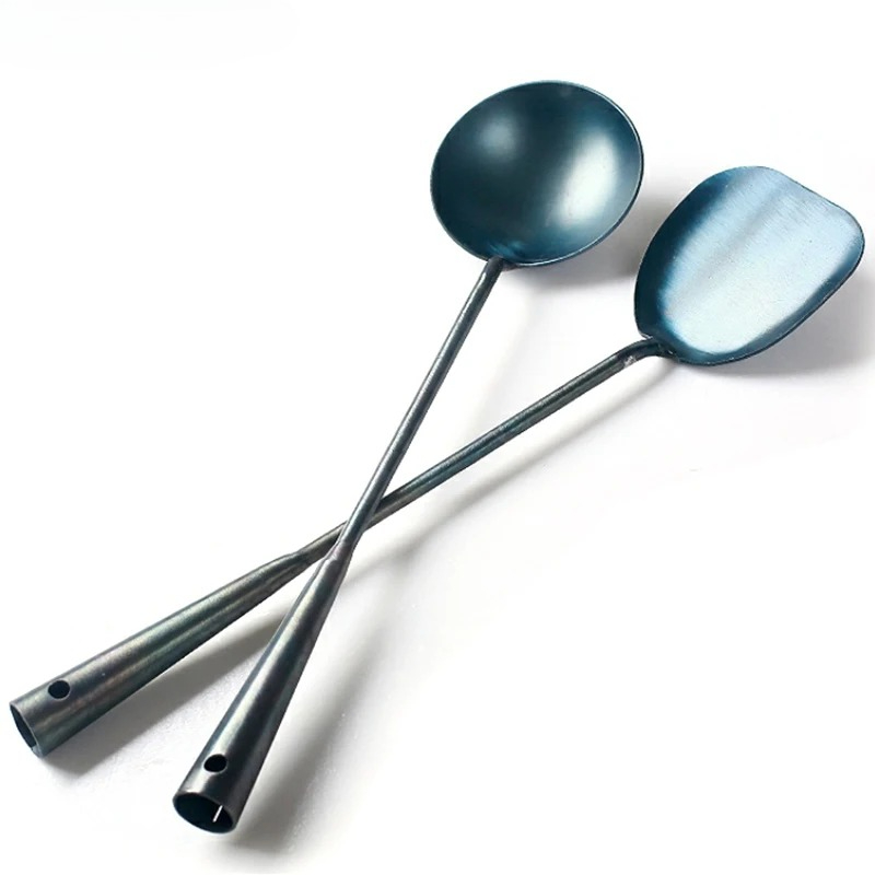 Kitchen Gadgets Wholesale - Traditional Iron Wok Spatula Spoon Kitchen