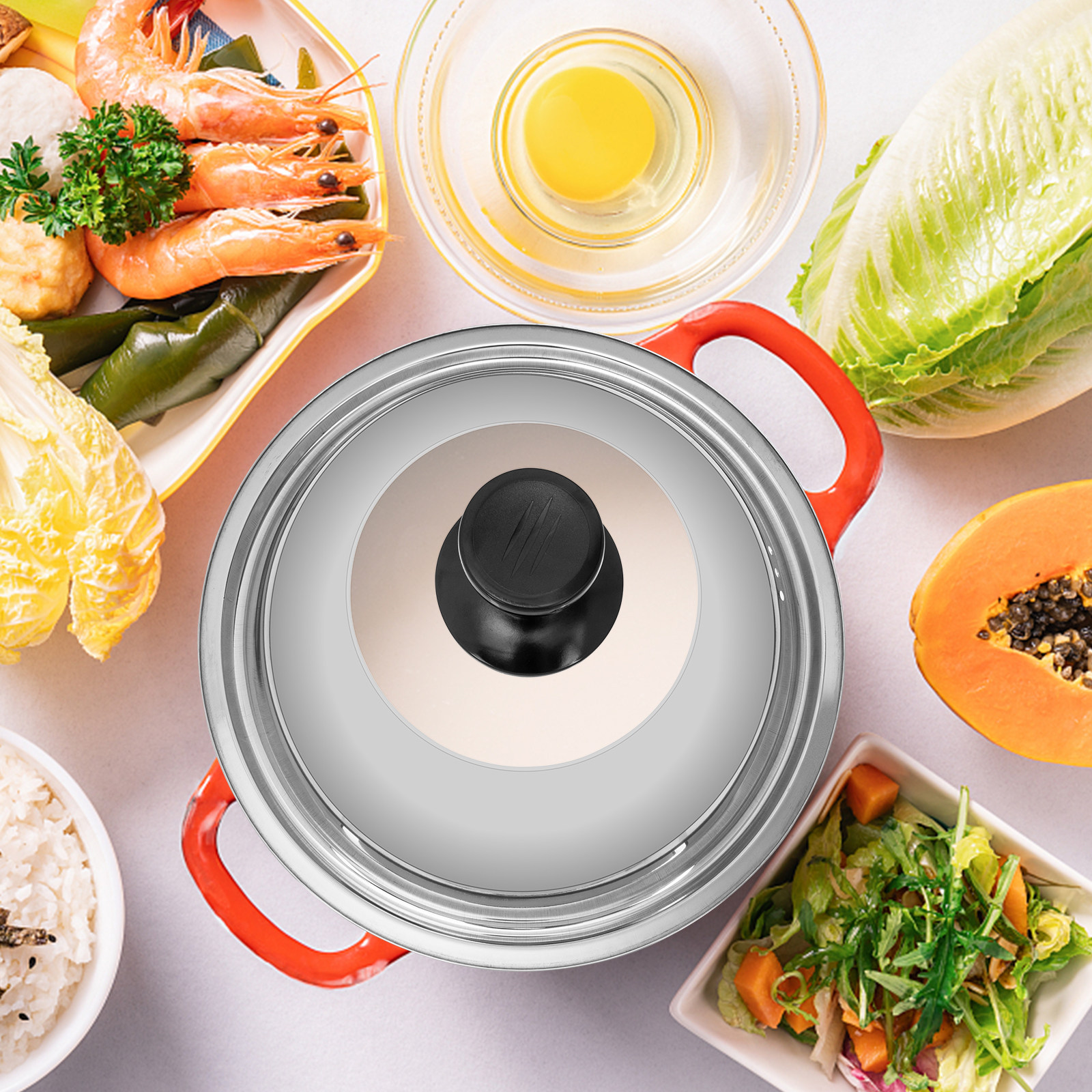 Kitchen Helper Gadgets - Thickened Pot Cover Universal Stainless Steel