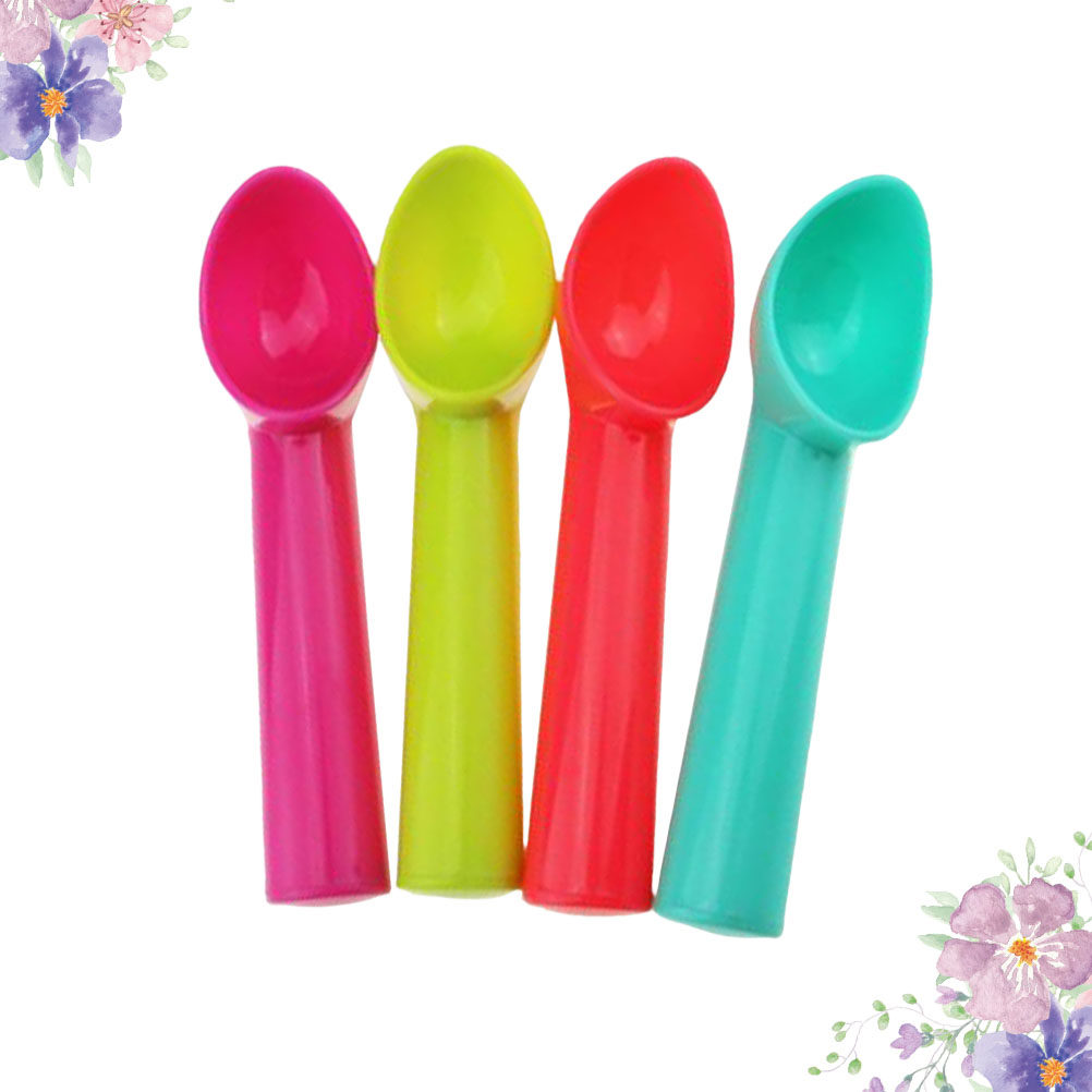 Kitchen Gadgets Kitchen - 4Pcs Ice Cream Scoops Ergonomic Plastic
