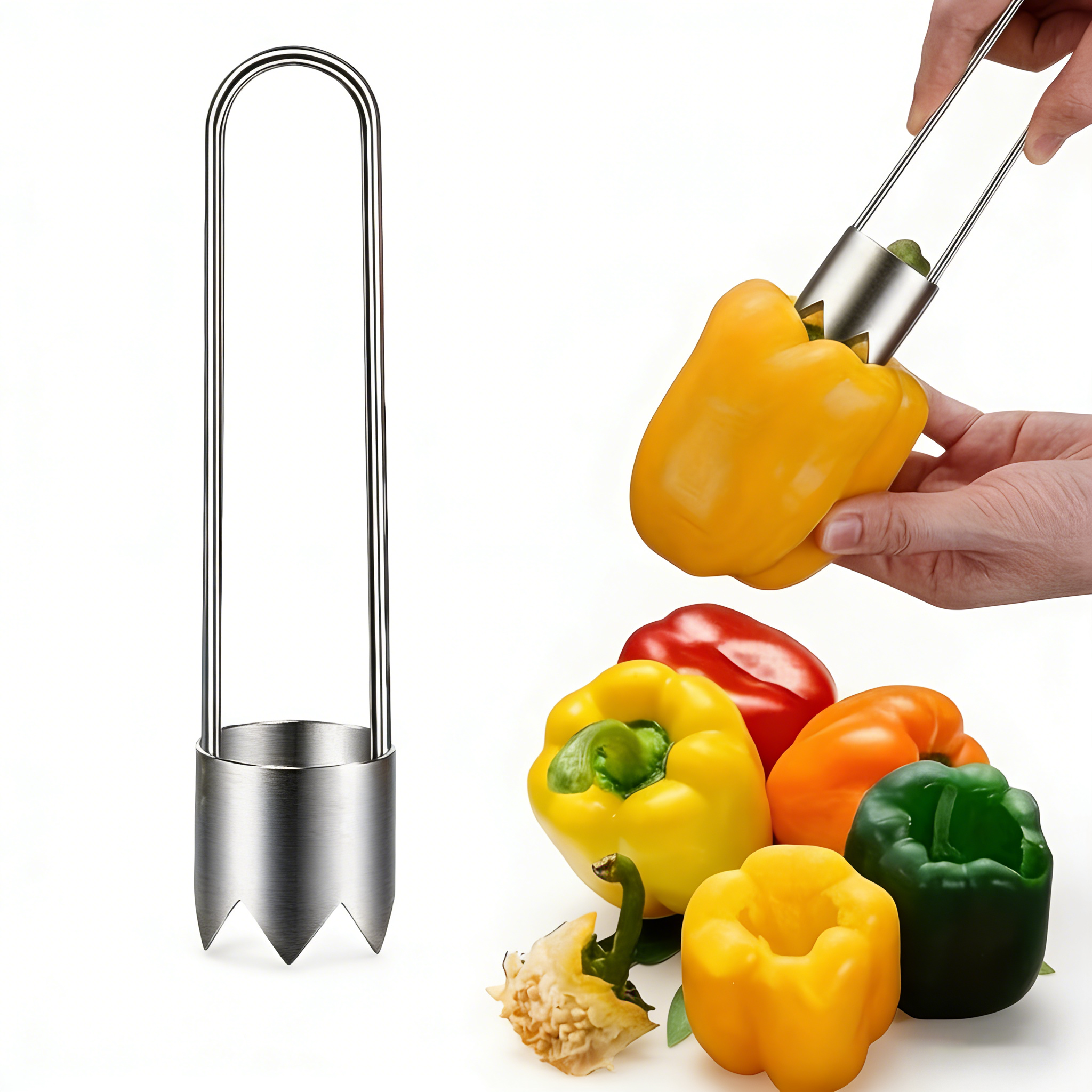 Kitchen Gadgets Kitchen - Stainless Steel Multi-Purpose Fruit Vegetable Corer