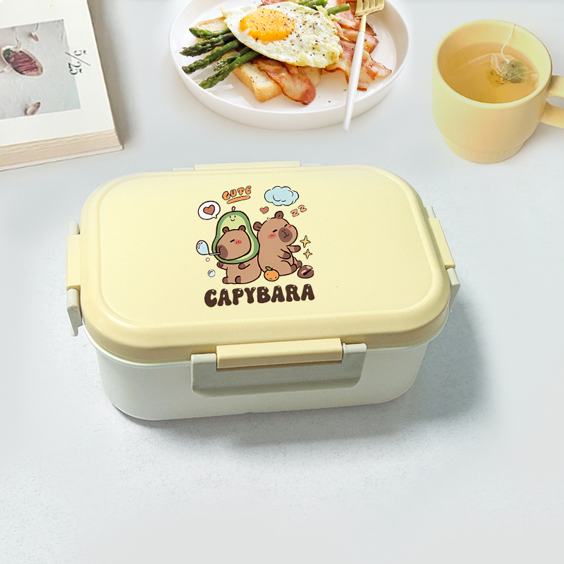 Food Storage Containers - Capybara Bento Lunch Box Cartoon Figure