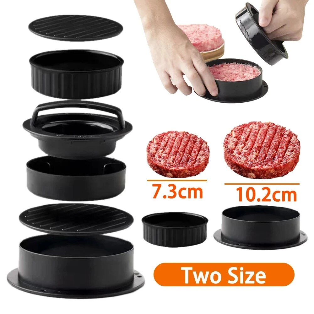 Round Hamburger Burger Press B - مراجعة Kitchen Helper Gadgets وسعره