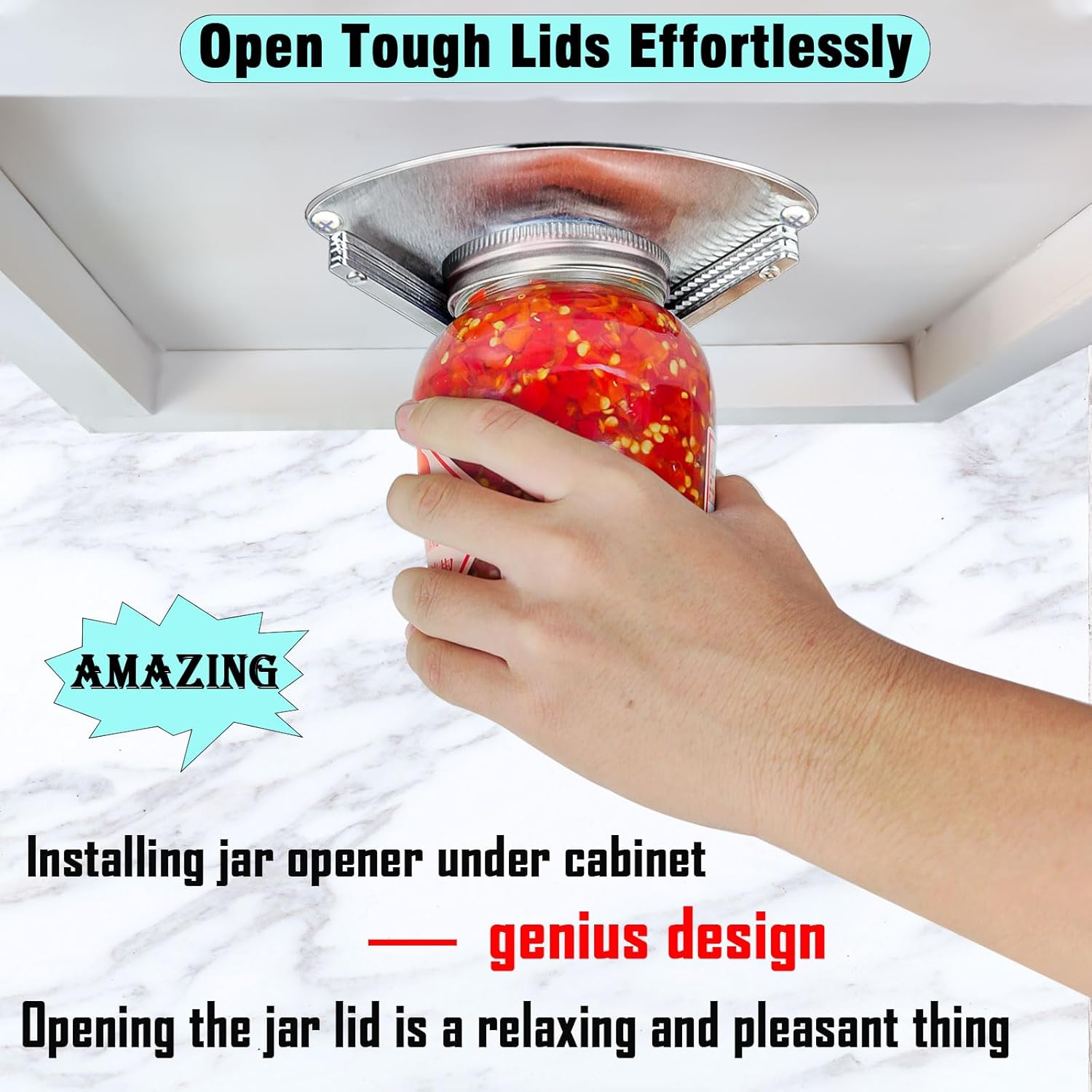 Stainless Steel Jar Opener for - مراجعة Kitchen Gadgets Kitchen وسعره