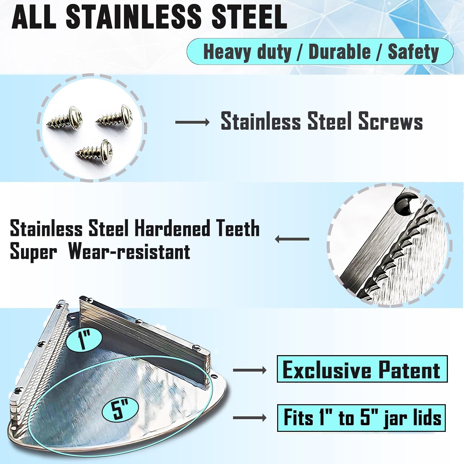 Stainless Steel Jar Opener for - مراجعة Kitchen Gadgets Kitchen وسعره