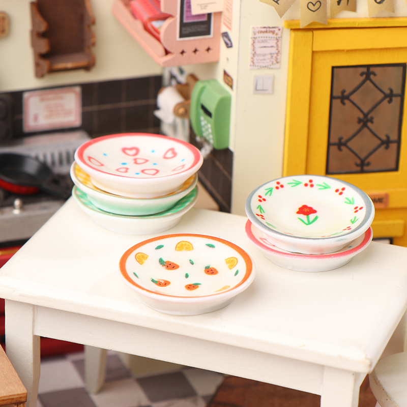 5Pcs 1/12 Dollhouse Mini Plate - مراجعة Kitchen Gadgets Wholesale وسعره
