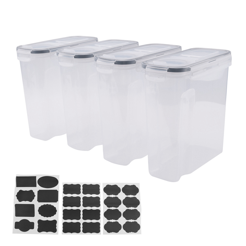 4Pcs Cereal Storage Container  - مراجعة Food Storage Containers وسعره