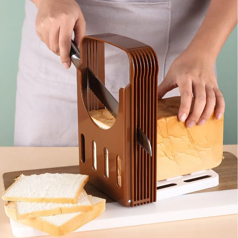 Toast Bread Slicer Stand, Fold - مراجعة Kitchen Gadgets In China وسعره
