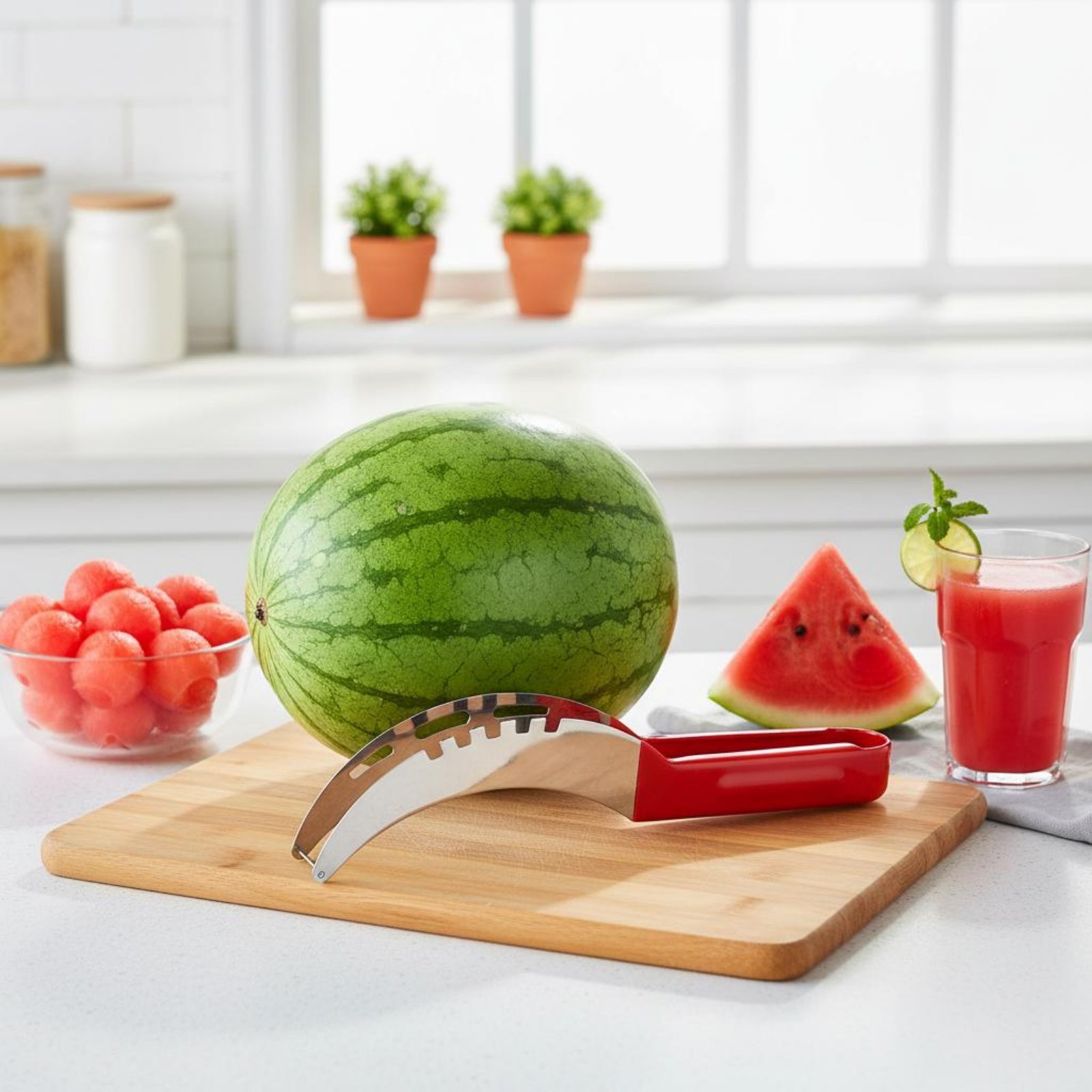 Watermelon Cube Cutter Food Gr - مراجعة Kitchen Gadgets Kitchen وسعره