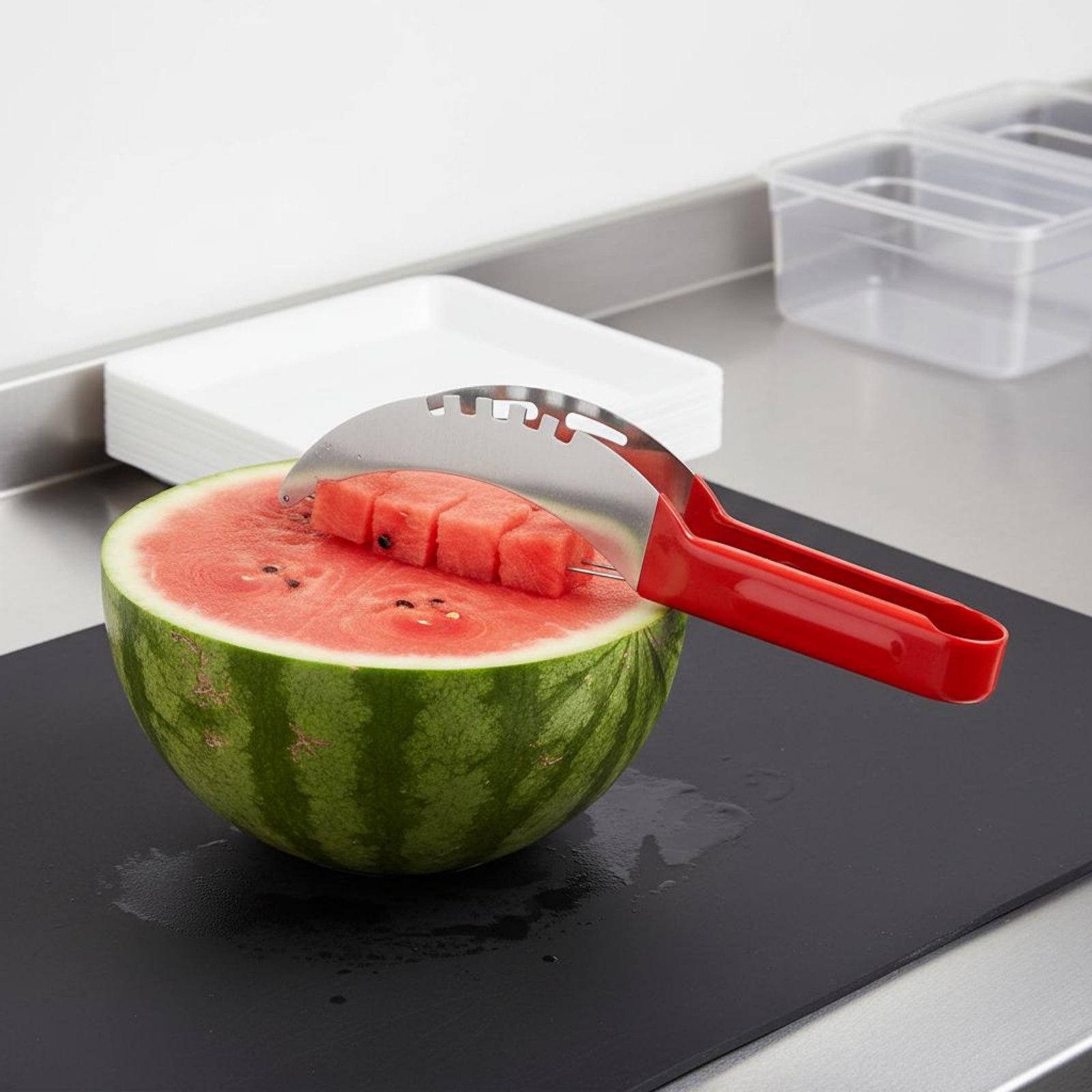 Watermelon Cube Cutter Food Gr - مراجعة Kitchen Gadgets Kitchen وسعره