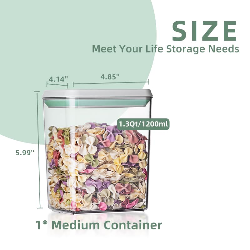 Ankou 3Pcs 1.2L Pop Airtight F - مراجعة Food Storage Containers وسعره