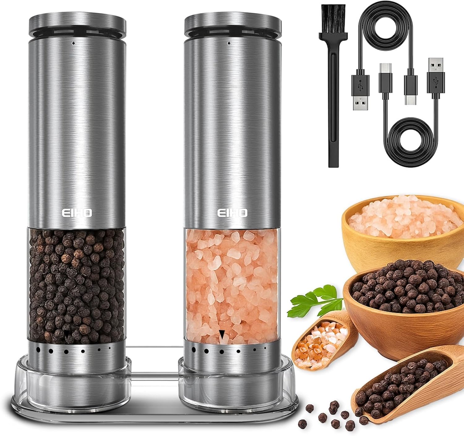 Rechargeable Salt & Pepper Gri - مراجعة Kitchen Gadgets Gift وسعره