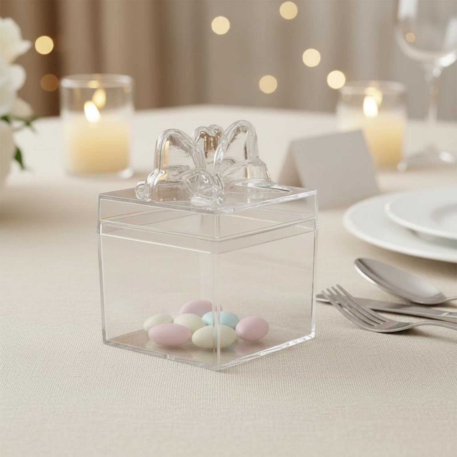 Clear Plastic Candy Box with R - مراجعة Food Storage Containers وسعره