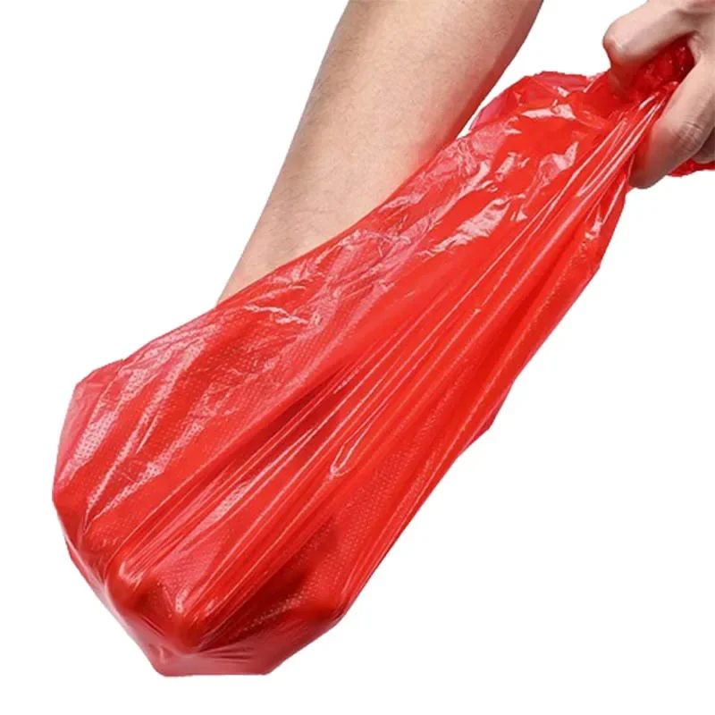 50Pcs/Lot Plastic Bag With Han - مراجعة Kitchen Gadgets Gift وسعره