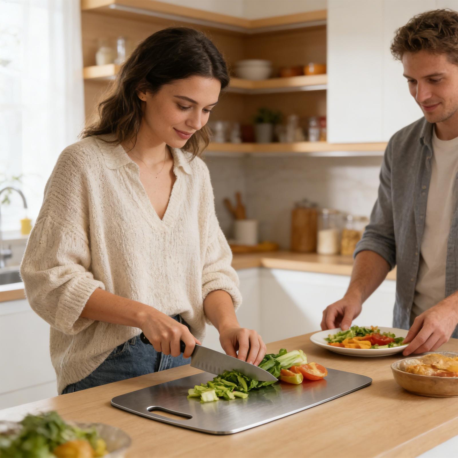 Stainless Steel Cutting Board  - مراجعة Kitchen Gadgets Kitchen وسعره