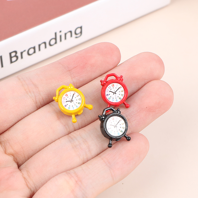 1PC 1:12 Scale Alarm Clock Dol - مراجعة Kitchen Gadgets Wholesale وسعره