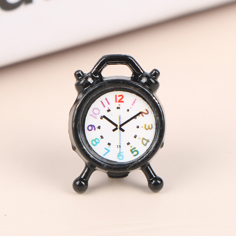 1PC 1:12 Scale Alarm Clock Dol - مراجعة Kitchen Gadgets Wholesale وسعره