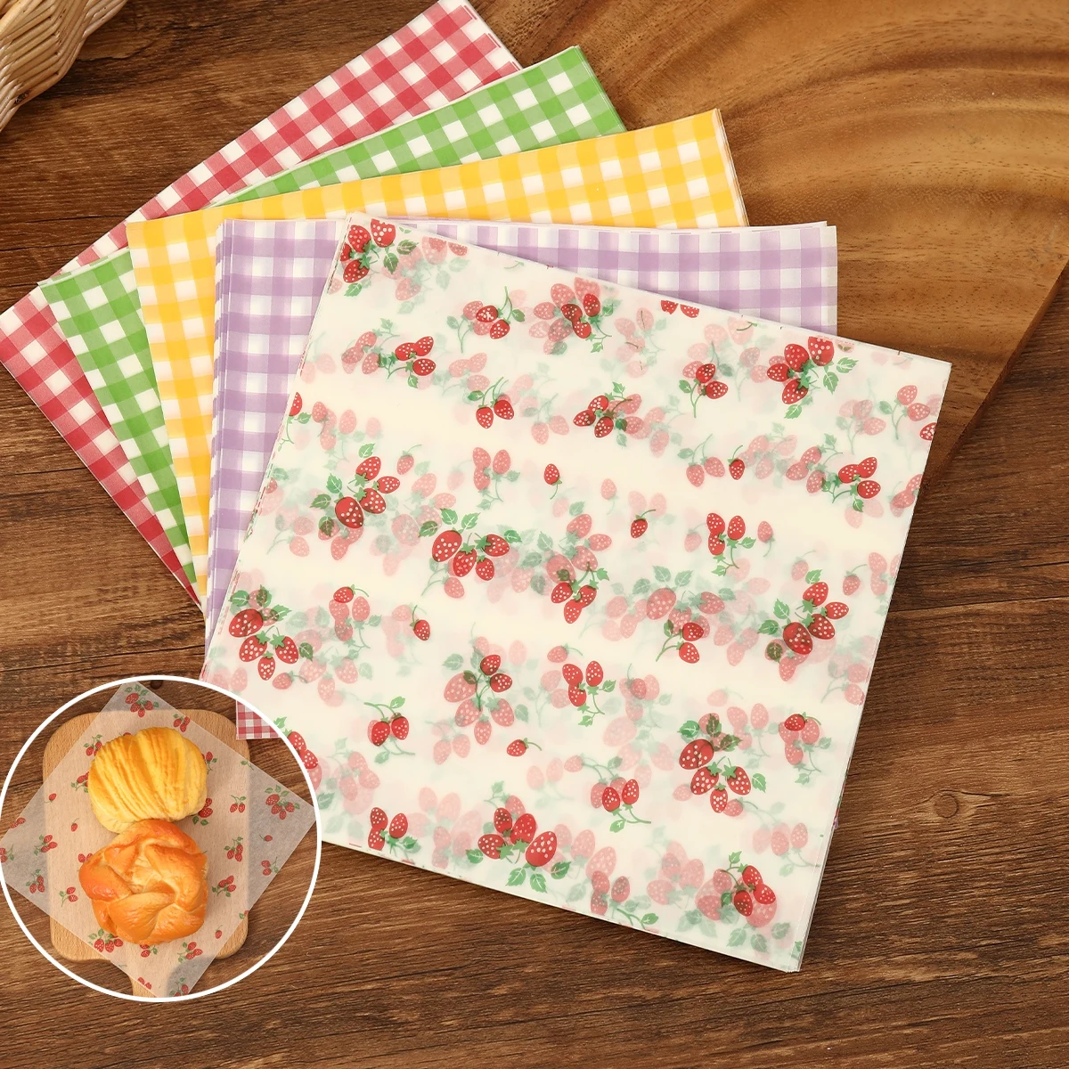 50Pcs Oilproof Wrapping Paper  - مراجعة Kitchen Gadgets Gift وسعره