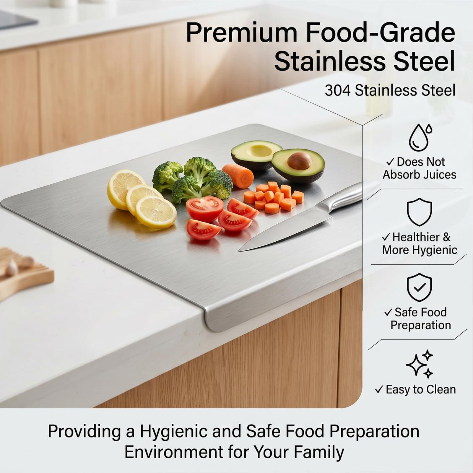 Stainless Steel Cutting Boards - مراجعة Kitchen Gadgets Kitchen وسعره