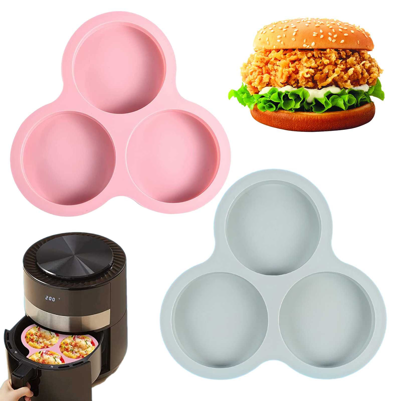 1/2pcs Silicone Air Fryer Egg  - مراجعة Kitchen Gadgets Pakistan وسعره