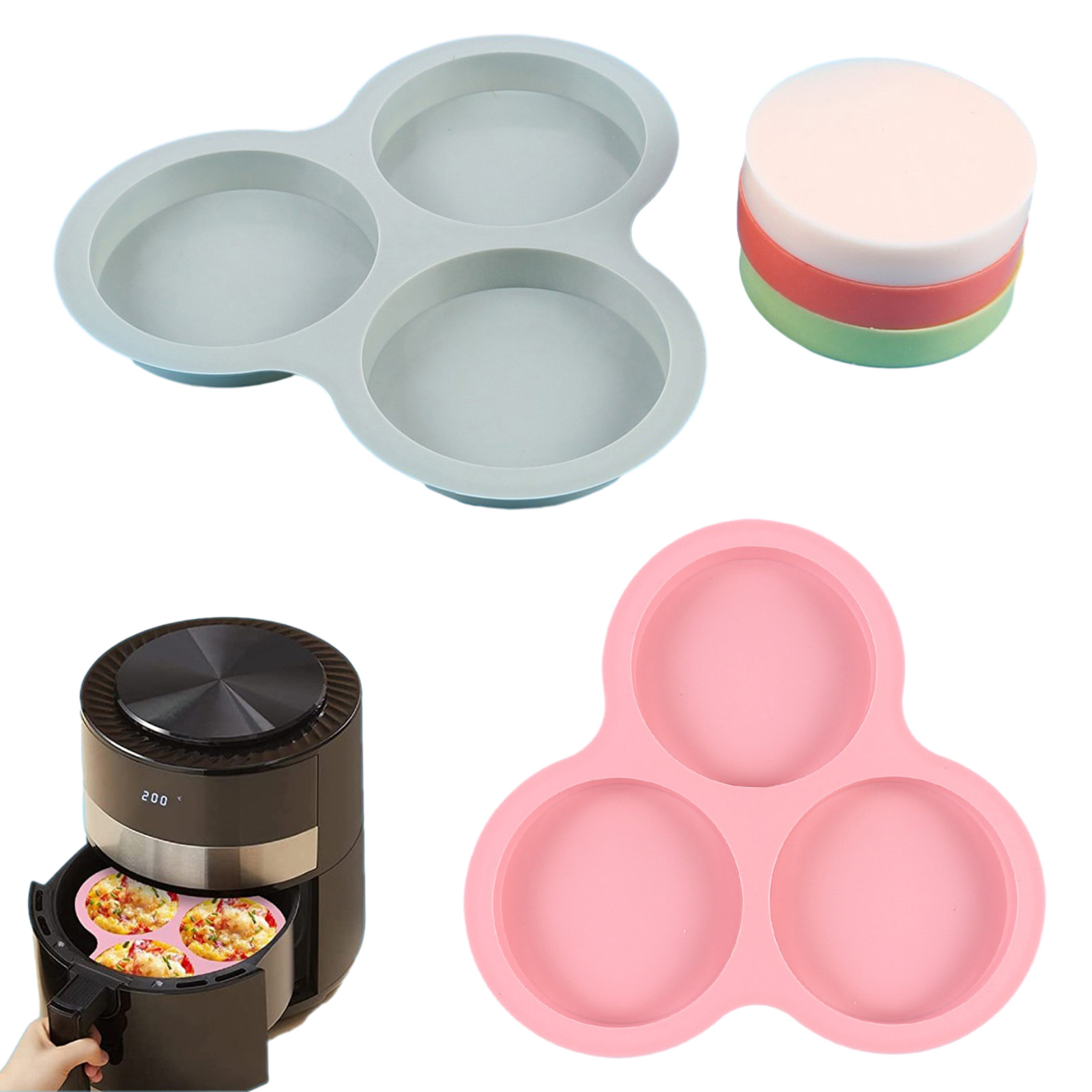 1/2pcs Silicone Air Fryer Egg  - مراجعة Kitchen Gadgets Pakistan وسعره