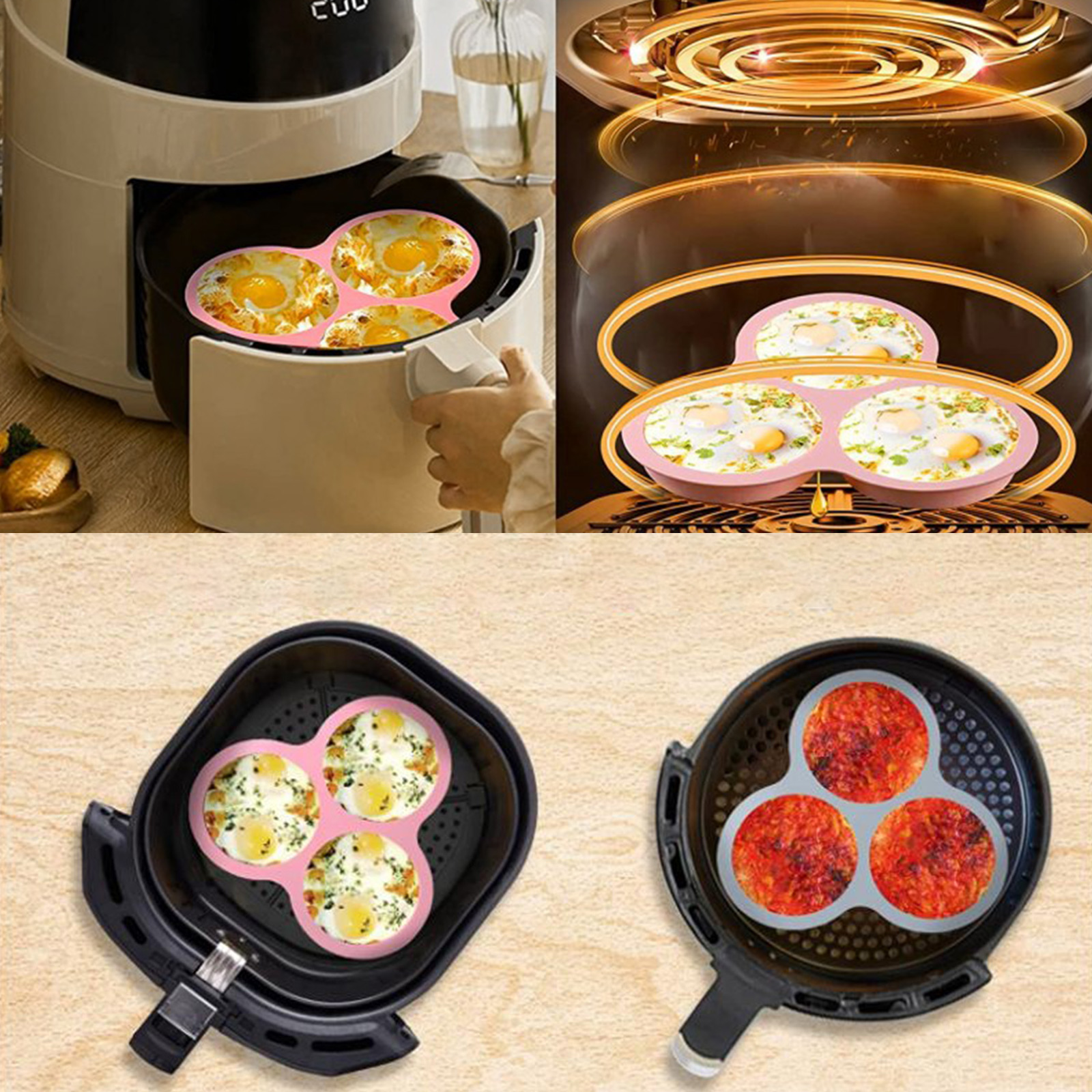 1/2pcs Silicone Air Fryer Egg  - مراجعة Kitchen Gadgets Pakistan وسعره