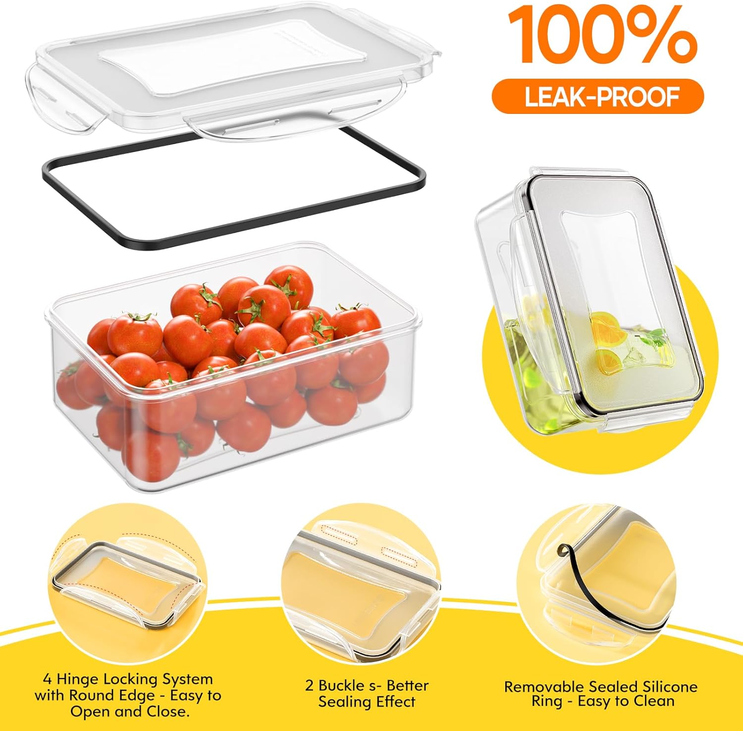 52 PCS Food Storage Containers - مراجعة Food Storage Containers وسعره