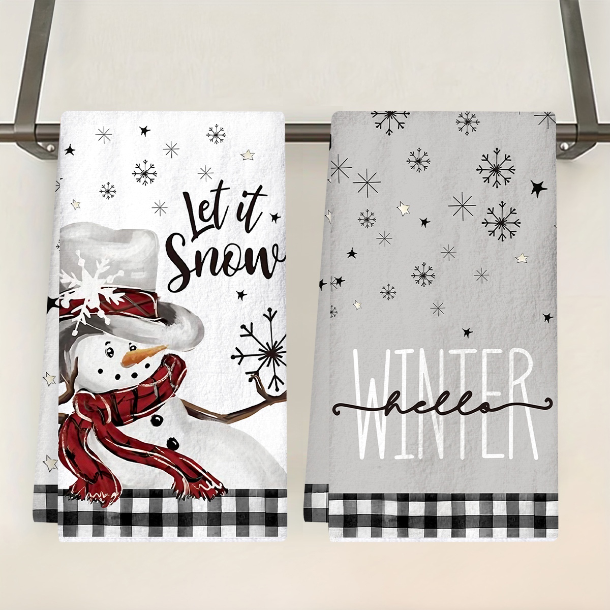 2pcs Christmas Kitchen Towels  - مراجعة Kitchen Gadgets Gift وسعره