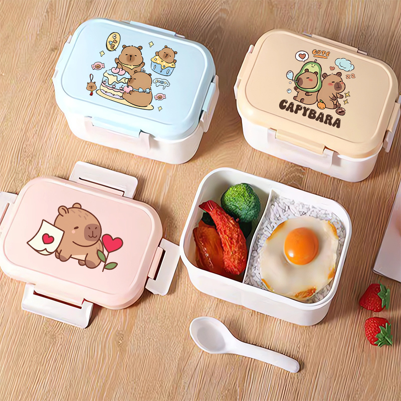 Capybara Bento Lunch Box Carto - مراجعة Food Storage Containers وسعره
