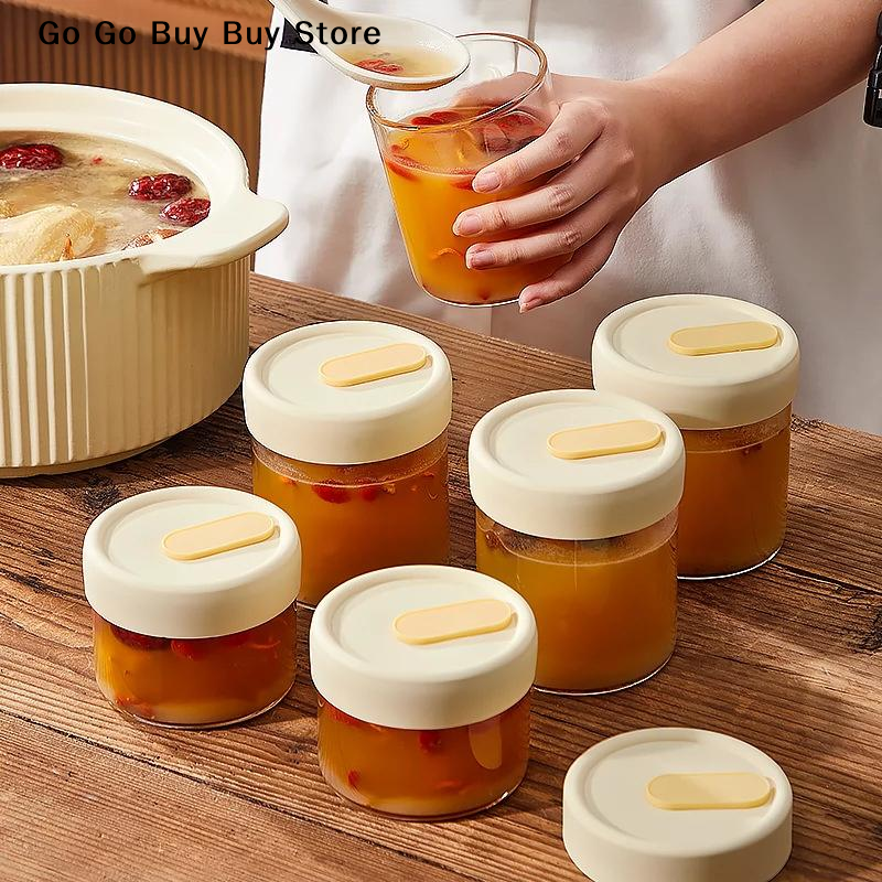 【ST】1Pc 240/400ML Glass Food S - مراجعة Food Storage Containers وسعره