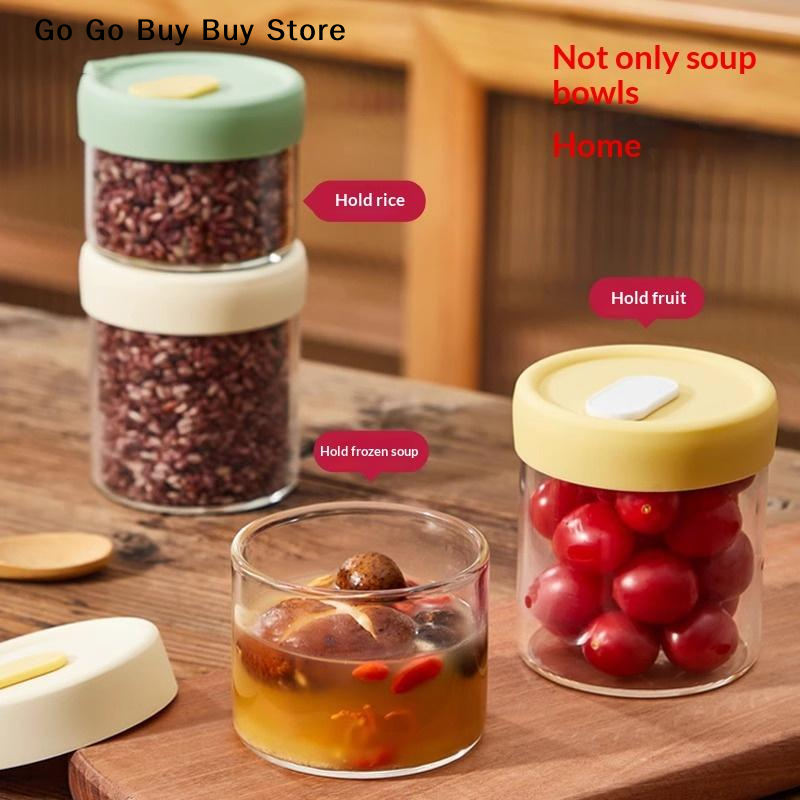 【ST】1Pc 240/400ML Glass Food S - مراجعة Food Storage Containers وسعره
