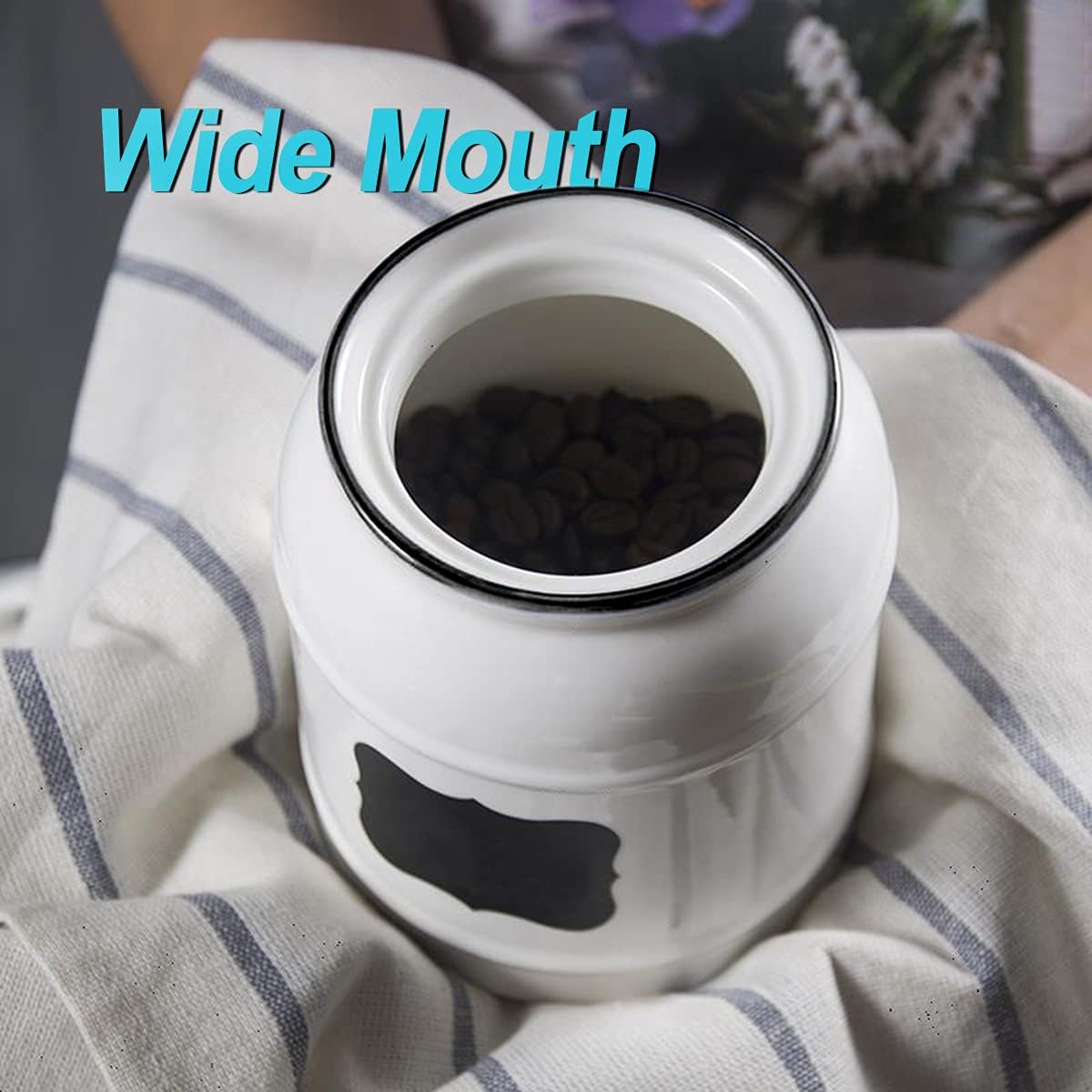9cup/72oz Ceramic Jar for Dry  - مراجعة Food Storage Containers وسعره