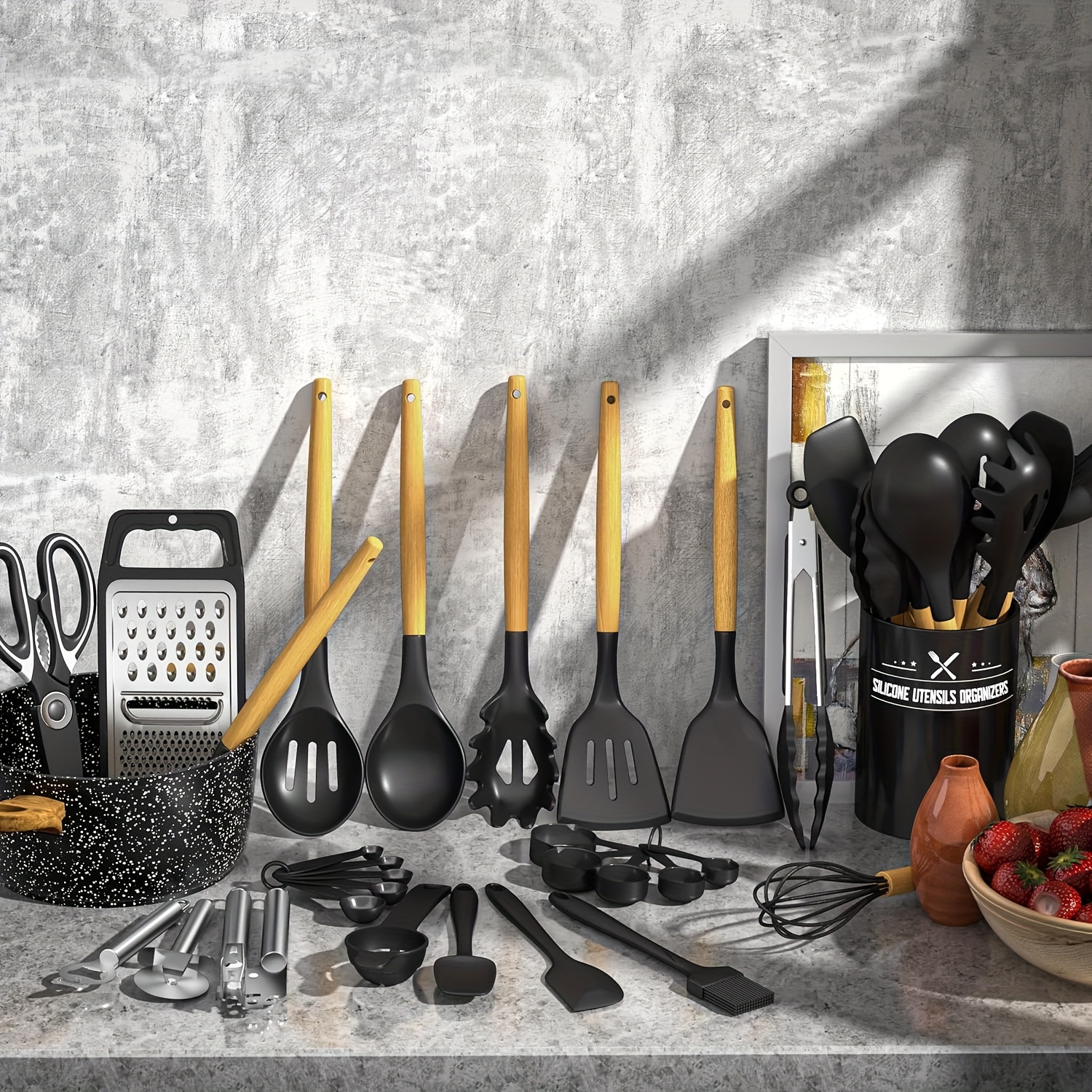 usKitchen Utensils Set- 34pcs  - مراجعة Kitchen Gadgets In China وسعره