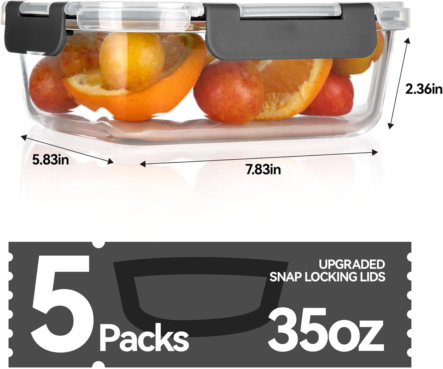 Glass Food Storage Containers, - مراجعة Food Storage Containers وسعره
